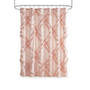 100% Polyester Tufted Diamond Ruffle Shower Curtain - Blush ID70-1784