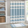 100% Cotton Reversible Bath Rug - Blue MP72-6211