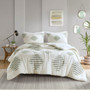 Tahli 3 Piece Cotton Blend Chenille Comforter Set - Full/Queen II10-1311