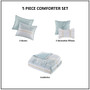 Caralie 5 Piece Seersucker Comforter Set With Throw Pillows - King/Cal King MP10-8288