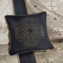 Donovan 7 Piece Jacquard Comforter Set With Throw Pillows - Cal King MP10-8282