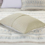 Fraser 5 Piece Printed Seersucker Comforter Set With Throw Pillows - King/Cal King MP10-8268