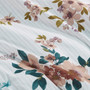 Jules 5 Piece Cotton Floral Comforter Set With Throw Pillows - Full/Queen MP10-8207