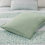 Caralie 4 Piece Seersucker Quilt Set With Throw Pillow - Full/Queen MP13-8205