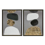 Neutral Stones Figural 2-Piece Framed Canvas Wall Art Set II95C-0160