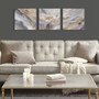 Shimmering Symphony Glitter And Gold Foil Abstract Triptych 3-Piece Canvas Wall Art Set MP95C-0321