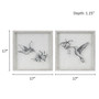 Humming Birds 2-Piece Framed Graphics Wall Art Set UH95G-0034