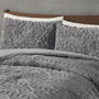 Blair Ruched Fur Down Alternative Comforter Set - King/Cal King MP10-8212