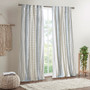 Imani Cotton Printed Curtain Panel With Chenille Stripe And Lining II40-1295