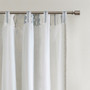 Imani Cotton Printed Curtain Panel With Chenille Stripe And Lining II40-1295