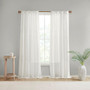 Aida Yarn Dye Sheer Curtain Panel Pair MP40-7933