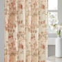 Simone Printed Floral Rod Pocket And Back Tab Voile Sheer Curtain MP40-8119
