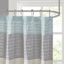 Faux Silk Shower Curtain - Aqua MP70-2978