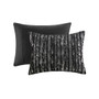 Naomi Metallic Print Faux Fur Comforter Set - King/Cal King ID10-2249