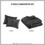 Naomi Metallic Print Faux Fur Comforter Set - Full/Queen ID10-2238
