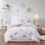 Alicia Rainbow And Metallic Stars Comforter Set With Bed Sheets - Twin MZK10-263