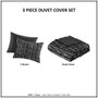 Naomi Metallic Print Faux Fur Duvet Cover Set - Twin/Twin Xl ID12-2243