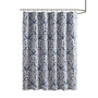 100% Polyester Jacquard Shower Curtain - Navy MP70-6876