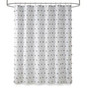 100% Polyester Clip Shower Curtain - Grey MP70-6598