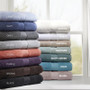 100% Cotton 8Pcs Bath Towel Set - Black MPS73-320