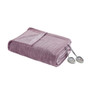 100% Polyester Knitted Solid Microlight To Solid Microlight Heated Blanket - King BR54-0657