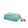 100% Polyester Solid Microlight Reversible Heated Blanket - Full BR54-0904