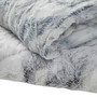 100% Polyester Marble Faux Fur Heated Throw - Natural Marble BR54-1371