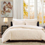 100% Polyester Embroidered Solid Long Fur Ultra Plush Comforter Mini Set - Twin/Twin XL MP10-1993