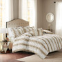 100% Polyester Brushed Printed Faux Fur Comforter Set - Full/Queen MP10-4860