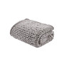 100% Acrylic Chunky Double Knit Throw - Grey MP50-6136