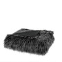 70% Acrylic 30% Polyester Eyelash Faux Fur Throw - Black MP50-4824