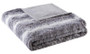 100% Polyester Faux Tip Dyed Brushed Long Fur Throw - Grey MP50-2830