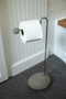 Wire And River Rock Toilet Paper Stand (H3546)