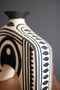 Black And White Paper Mache Vase - Arch (NTW1012)