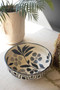 Set Of Two Black And White Paper Mache Bowls (NTW1013)