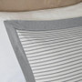 100% Polyester Microfiber Reversible Striped Duvet Cover Mini Set - King MPE12-644