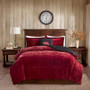 100% Polyester Solid Velour To Berber Comforter Set - Twin WR10-2064