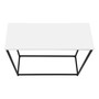 Black Metal Accent Table - White Laminate (I 2252)