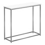 Grey Metal Accent Table - White Laminate (I 2256)