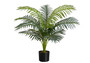 34" Tall Decorative Palm Artificial Plant - Black Pot (I 9539)