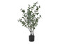 35" Tall Decorative Eucalyptus Artificial Plant - Black Pot (I 9562)