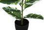 27" Tall Rubber Greenery Artificial Plant - Black Pot (I 9572)