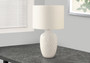 25"H Transitional Cream Ceramic Table Lamp - Ivory/Cream Shade (I 9707)