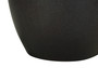22"H Transitional Black Ceramic Table Lamp - Ivory/Cream Shade (I 9708)