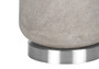 29"H Modern Grey Resin Table Lamp - Ivory/Cream Shade (I 9712)
