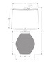 25"H Contemporary Black Concrete Table Lamp - Ivory/Cream Shade (I 9715)