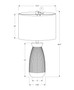 27"H Contemporary Grey Ceramic Table Lamp - Grey Shade (I 9725)