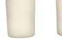 25"H Modern Cream Resin Table Lamp - Beige Shade (I 9728)