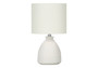 17"H Modern Cream Ceramic Table Lamp - Ivory/Cream Shade (I 9741)