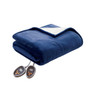 100% Polyester Solid Knitted Microlight Heated Blanket - Full WR54-1760